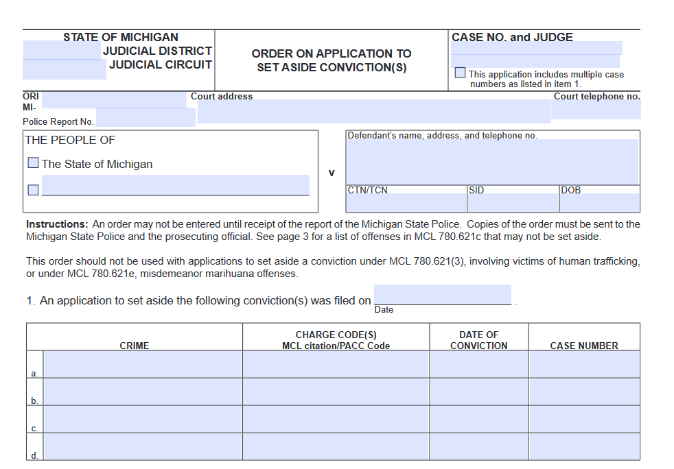 DUI Expungement Michigan New Critical Information