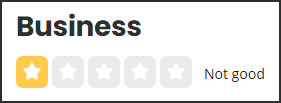 Example of possible internet defamation showing a possible 1 out of 5 star review being posted