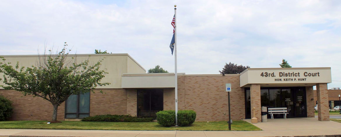 Exterior of the 43rd District Court in Madison Heights