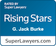 Rising Stars award from SuperLawyers for attorney Jack Burke